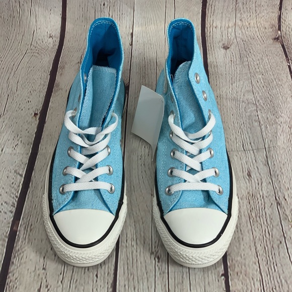 neon blue converse